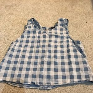 Forever 21 semi cropped high neck top